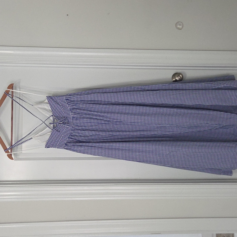 J. Crew Blue Gingham Dress - Picture 2 of 2